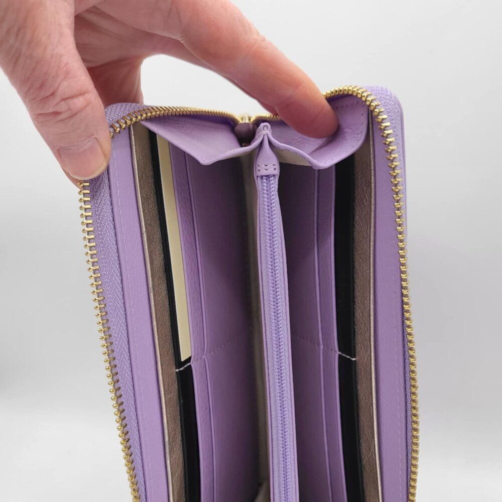 Radley London Sunshine Seeker Large Zip Around Matinee Wallet Lavender NWT!  NEW - Picture 6 of 9